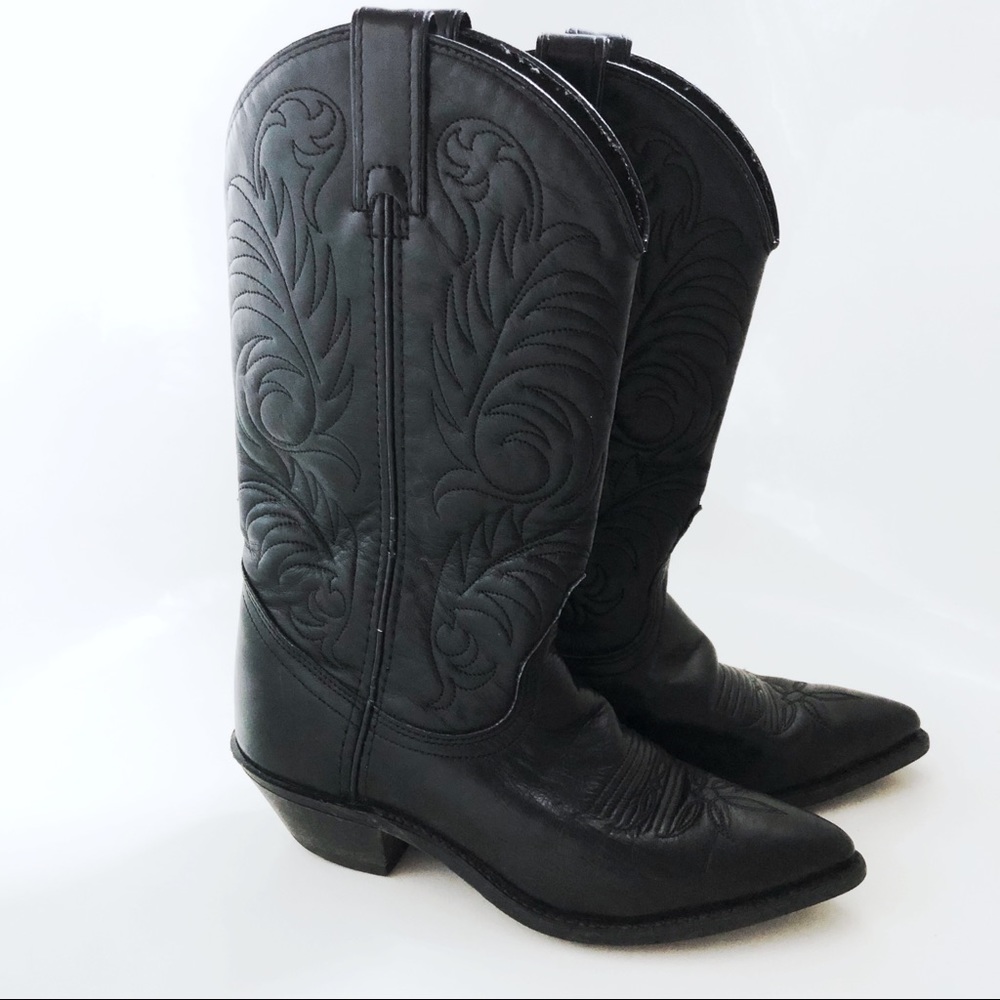 ACME Cowboy Boots Black Size 5 Boots